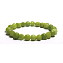 Jadeit Olive bransoletka elastyczna naturalny kamień, kuleczka 6 mm / 16 - 17 cm