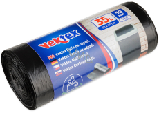 Vektex Worki na odpady czarne 6 µ, 35 litrów 50 x 60 cm 50 sztuk