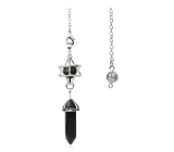 Onyx Merkaba + wahadełko, wisiorek z naturalnego kamienia 71 x 8 x 8 mm, kamień życiowej siły
