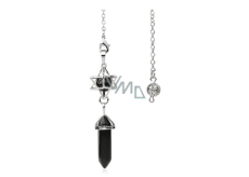 Onyx Merkaba + wahadełko, wisiorek z naturalnego kamienia 71 x 8 x 8 mm, kamień życiowej siły