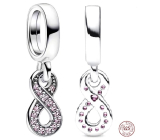 Zawieszka Srebrna 925 Sterlingowy Charm Nieskończoność - Infinity, wisiorek do bransoletki symbol