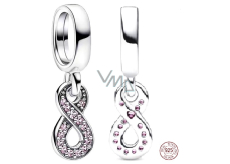 Zawieszka Srebrna 925 Sterlingowy Charm Nieskończoność - Infinity, wisiorek do bransoletki symbol