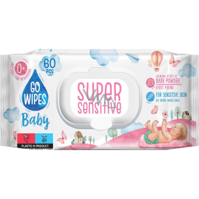 Go Wipes Baby Super Sensitive dětské vlhčené ubrousky, 60 ks Go Wipes Baby Super Sensitive dětské vlhčené ubrousky, 60 ks