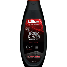 Lilien Men Dark Red szampon pod prysznic dla mężczyzn, 400 ml Lilien Men Dark Red szampon pod prysznic dla mężczyzn, 400 ml