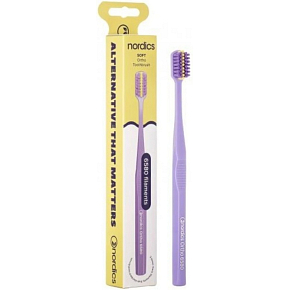 Nordics Premium Ortho Soft zubní kartáček ortodontický měkký 6580, fialový 1 kus Nordics Premium Ortho Soft zubní kartáček ortodontický měkký 6580, fialový 1 kus