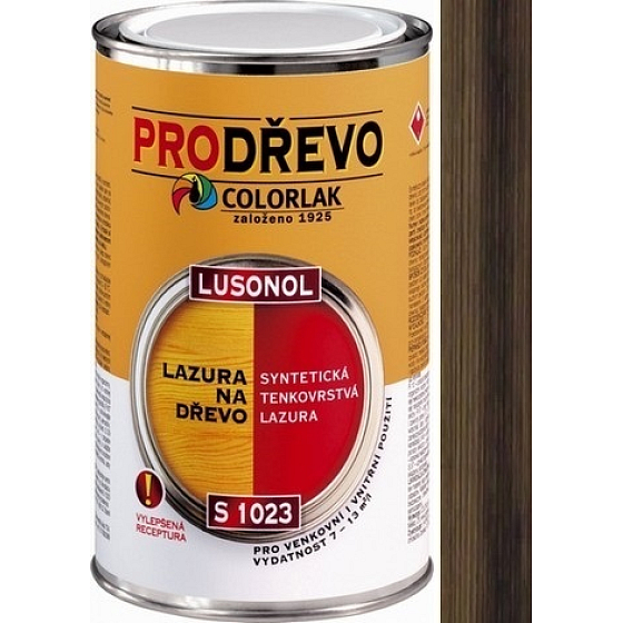 Colorlak Lazura Lusonol S1023 synteticná penetrační lazura Palisandr světlý 0,9l