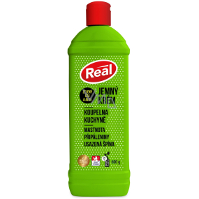 Real Łazienka, Kuchnia Zielona herbata i aloes delikatny krem do czyszczenia tłuszczu, przypaleń i osadów 600 g Real Łazienka, Kuchnia Zielona herbata i aloes delikatny krem do czyszczenia tłuszczu, przypaleń i osadów 600 g