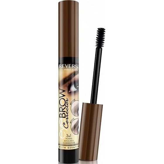 Revers 3in1 Eye Brow Corrector korektor na obočí 02 Dark Brown 12 ml