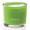 Millefiori Milano Natural Green Fig & Iris - Zelený fík a Kosatec Vonná svíčka hoří až 60 hodin 180 g