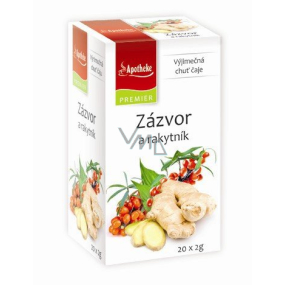 Apotheke Natur Imbir i owoce rokitnika herbata wspomagająca trawienie, oddychanie i samopoczucie psychiczne 20 x 2 g