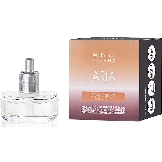 Millefiori Milano Aria Legni & Spezie - Dřevo a Koření náplň do elektrického difuzéru voní 6-8 týdnů 20 ml