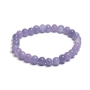 Aniołit fioletowy naszyjnik elastyczny naturalny kamień, kuleczka 6 mm / 16 - 17 cm, kamień miaru