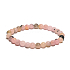 Opal różowy bransoletka elastyczny naturalny kamień, kulka 6 mm / 16 - 17 cm, kamień królowej, przyciągłości, żeńskiej intuicji i piękna