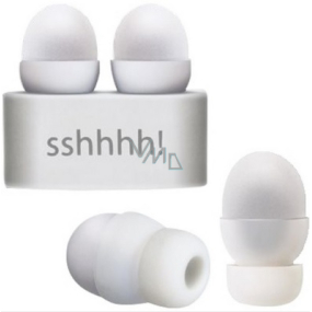 If sshhhh! Ušní zátky pro hlučnou generaci Ticho prosím, čtu Špunty do uší Bílé