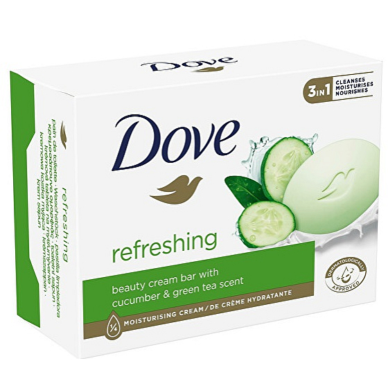 Dove Fresh Touch Okurka a zelený čaj toaletní mýdlo 90 g