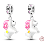 Charm Srebrna 925 Luminozna - Znak zodiaku Baran, zawieszka na bransoletkę