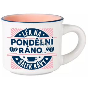 Albi Espresso kubek - Lek na poniedziałkowy poranek - filiżanka kawy 45 ml Albi Espresso kubek - Lek na poniedziałkowy poranek - filiżanka kawy 45 ml