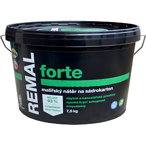 REMAL Forte farba zmywalna do suchego tynku, 7,5 kg