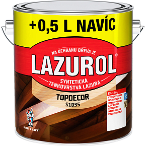 Lazurol Topdecor S1035 cienkowarstwowa lazura na drewno T022 palisandr, 2,5 + 0,5 l