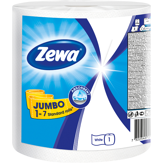 Zewa Jumbo Klassik 2-warstwowe ręczniki papierowe, 325 arkuszy