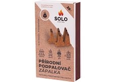 Solo ekologiczny podpalacz z zapałkami, 20 podpałek