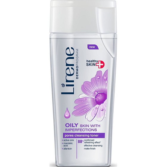 Lirene Oily Skin With Imperfection tonikum na čištění pórů pro mastnou pleť 200 ml