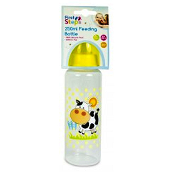 First Steps Farma 0+ kojenecká láhev Kravička 250 ml