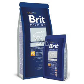 Brit Premium Light pro dospělé psy s problémy s nadváhou 3 kg Kompletní krmivo