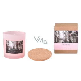 Arome Aroma Sensation Pink Peony and Litchi vonná svíčka ve skle s korkovým víčkem 7,5 x 8,5 cm 340 g Arome Aroma Sensation Pink Peony and Litchi vonná svíčka ve skle s korkovým víčkem 7,5 x 8,5 cm 340 g