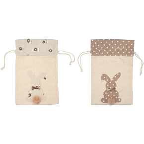 Pytlík lněný se zajíčkem 20 x 30 cm 1 kus