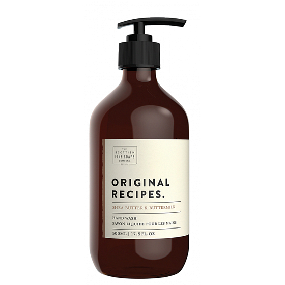 Scottish Fine Soaps Original Bambucké máslo a podmáslí tekuté mýdlo dávkovač 500 ml