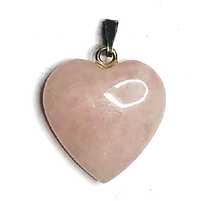 Růženin Srdce přívěsek přírodní kámen 20 mm 1 kus, kámen lásky