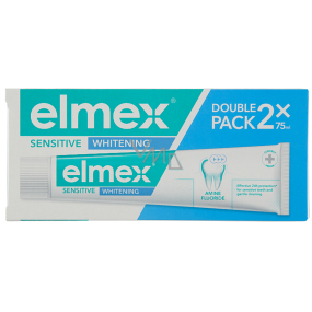 Elmex Sensitive Whitening pasta do zębów z wybielającymi drobinkami 2 x 75 ml Elmex Sensitive Whitening pasta do zębów z wybielającymi drobinkami 2 x 75 ml