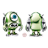 Charm Srebrna 925 Disney Pixar Przyszłość s.r.o., Mike Wazowski, koralik na bransoletki