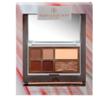 Body Collection Compact & Brush Set cienie 6 g + puder 2,5 g + rozświetlacz 2,5 g + pędzel kosmetyczny 1 szt., kosmetyczna kaseta do makijażu