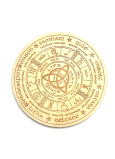 Drewniana deska do wróżb z wahadłem z symbolem zodiaku 15 cm
