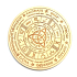 Drewniana deska do wróżb z wahadłem z symbolem zodiaku 15 cm