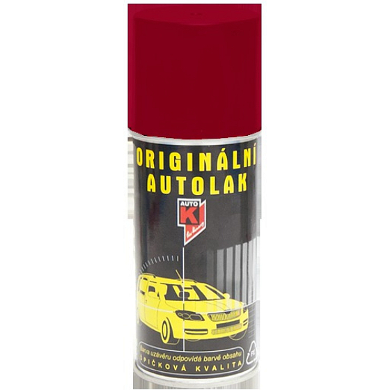 Kwasny Auto-K Color Škoda, oryginalny lak samochodowy w sprayu, 8302 czerwień apollo, 150 ml