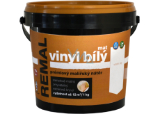 REMAL Vinyl bílý mat omyvatelná barva na zeď 1 kg