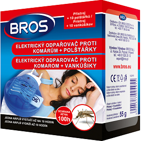 Bros elektryczny nawilżacz przeciw komarom + wkładki 10 nocy
