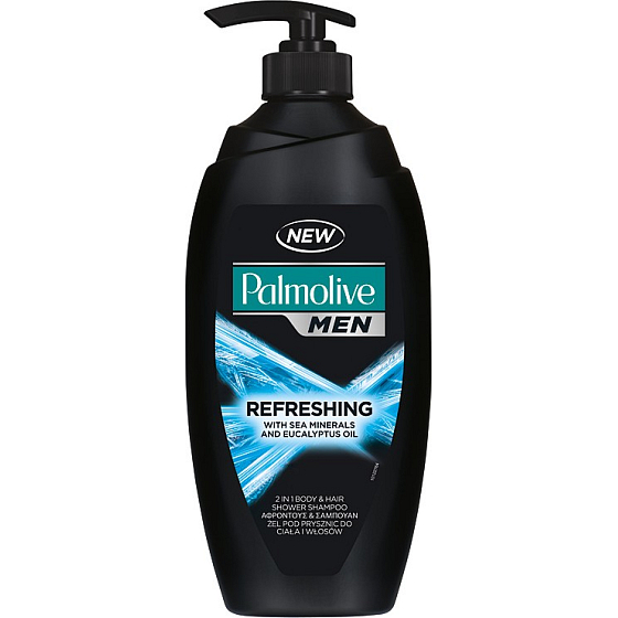 Palmolive Men Pure Arctic 2v1 sprchový gel s pumpičkou 750 ml
