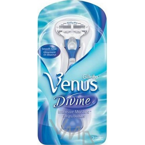Gillette Venus Divine holicí strojek + náhradní hlavice 2 kusy pro ženy
