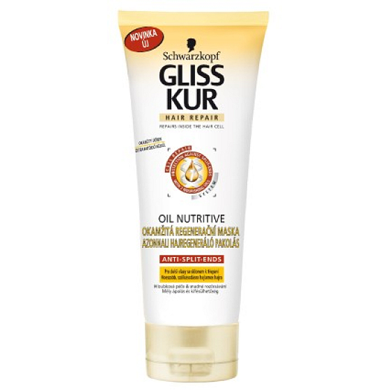 Gliss Kur Oil Nutritive okamžitá vlasová maska 200 ml