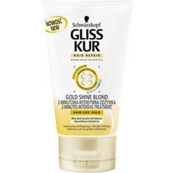 Gliss Kur Gold Shine Blonde 2 minutová intenzivní maska na vlasy 125 ml