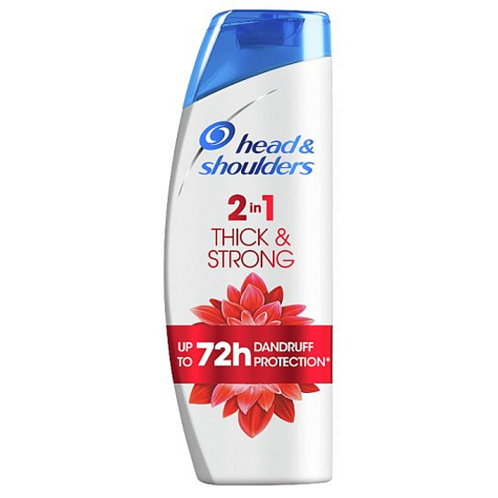 Head&Shoulders Thick & Strong 2v1 šampon a balzám na vlasy proti lupům 400 ml