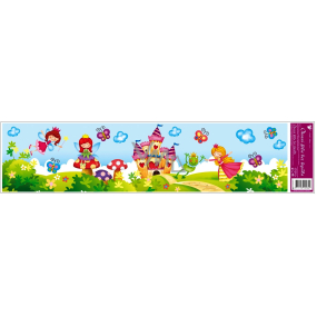 Folia okienna bez kleju pas księżniczki 64 x 15 cm