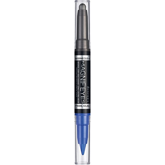 Rimmel London Magnif Eyes 2v1 oční stíny a kajalová tužka 004 Dark Side Of Blue 1,6 g