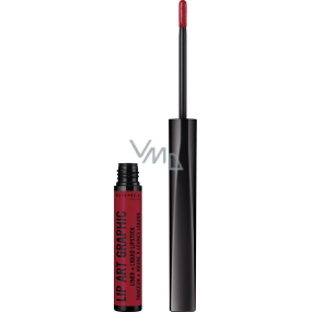 Rimmel London Lip Art Graphic konturovací tužka + tekutá rtěnka 2v1 550 Cuff Me 1,8 ml Rimmel London Lip Art Graphic konturovací tužka + tekutá rtěnka 2v1 550 Cuff Me 1,8 ml