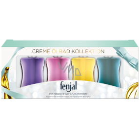 Fenjal Classic + Moringa + Rose + Passionflower krémový olej do koupele 4 x 50 ml, kosmetická sada Fenjal Classic + Moringa + Rose + Passionflower krémový olej do koupele 4 x 50 ml, kosmetická sada