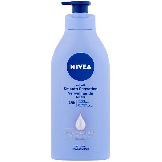 Nivea Smooth Sensation krémové tělové mléko pro suchou pokožku s pumpičkou 625 ml